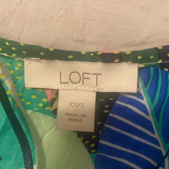 LOFT Swimsuit Coverup Lightweight kaftan style floral beach swimsuit size xs/s - Picture 4 of 6